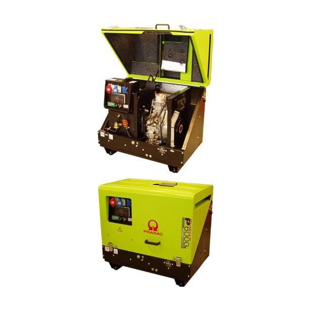 Generaattori Pramac P6000s TYEDS 3-vaiheinen Diesel Hiljainen