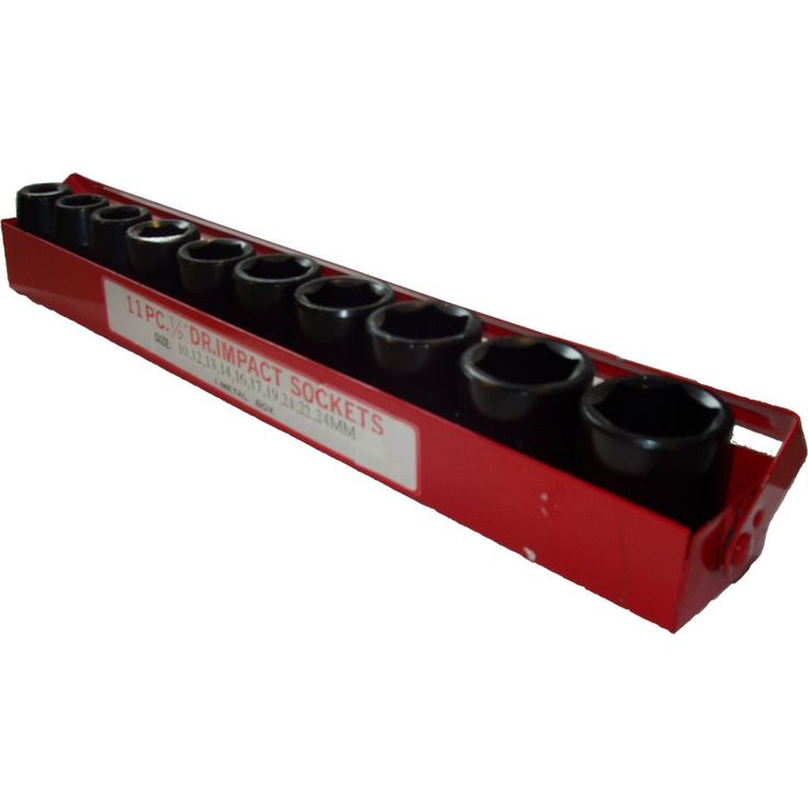 Voimahylsysarja Drift-Air 1/2'' 10-24mm 6-kulma 10 osaa