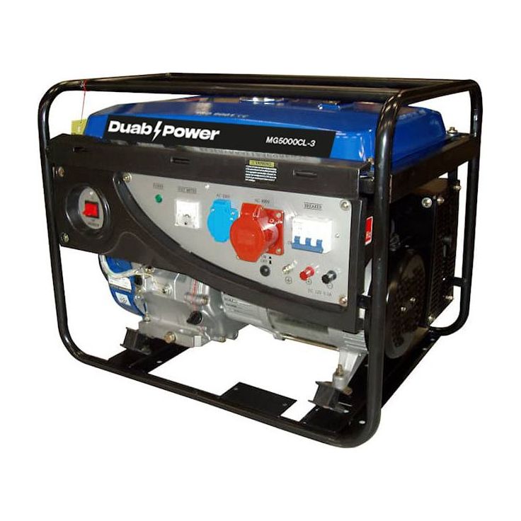 Aggregaatti Duab-Power MG5000CL-3 1-vaihe/3-vaihe bensiini