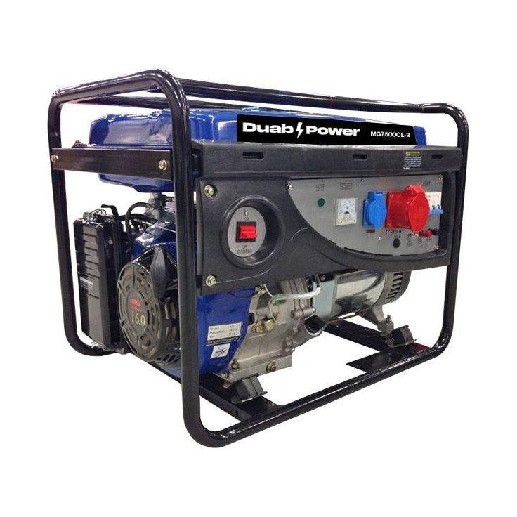 Aggregaatti Duab-Power MG7500CL-3 1-vaihe/3-vaihe bensiini