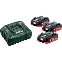 Akku ja laturi Metabo 18V 3x4,0 Ah LiHD ASC 30-36V
