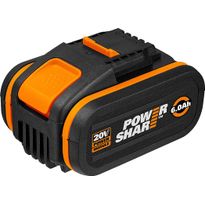 Akku Worx 20V 6.0Ah merkkivalolla