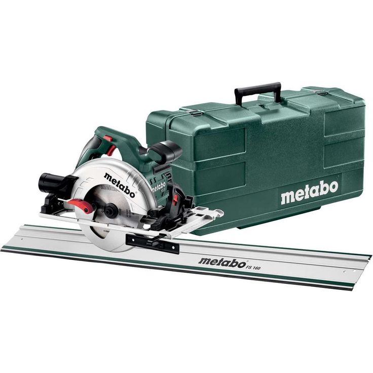 Pyörösahasetti Metabo KS 55 FS sisältää FS 160 -ohjauskiskon