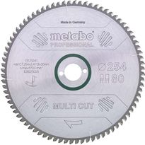 Pyörösahanterä Metabo Multi Cut-Professional 216x30 Z60 FZ/TZ 5° neg