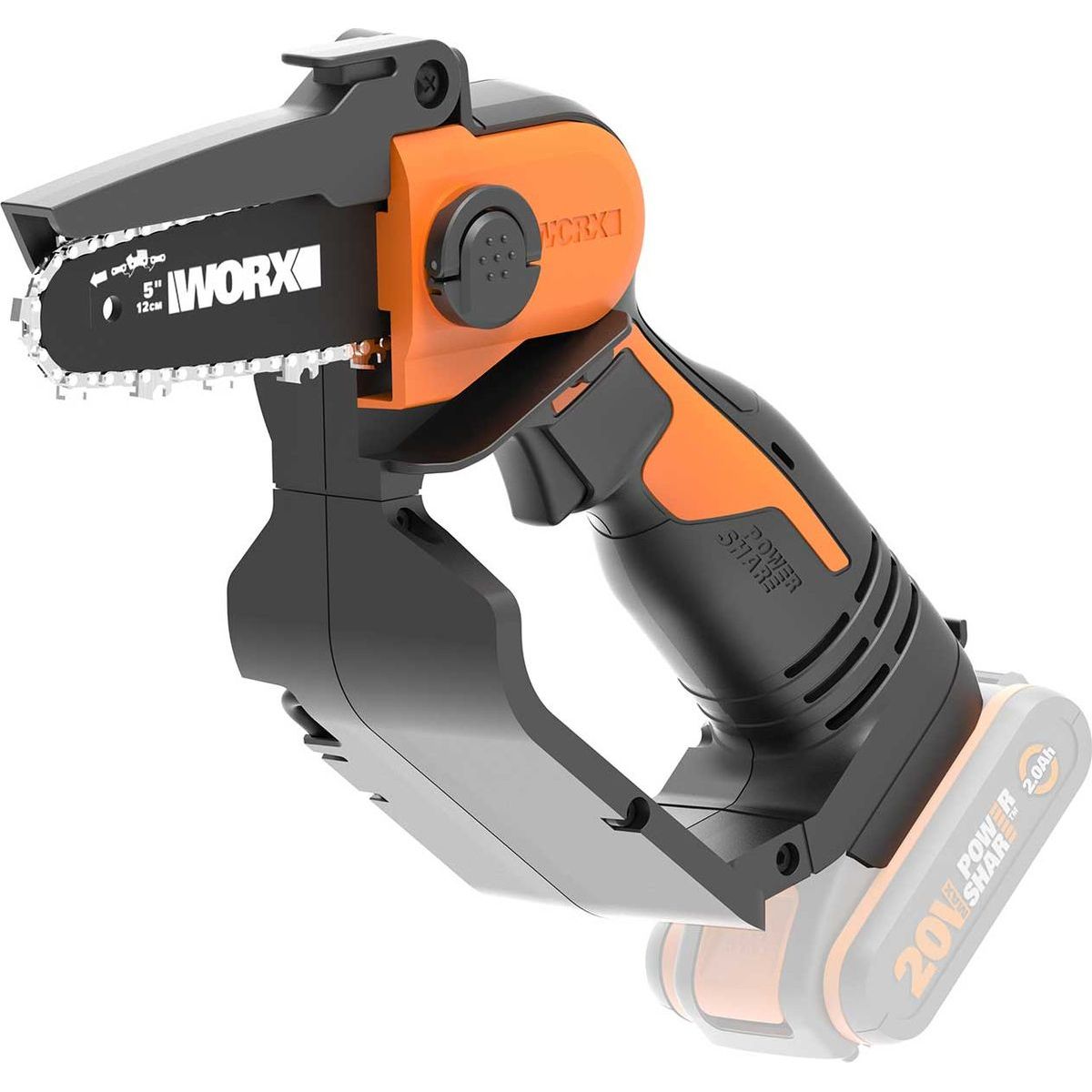 Akkuoksasaha Worx WG324E 20V ilman akkua