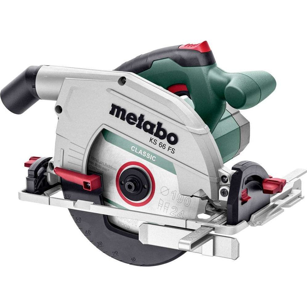 Pyörösaha Metabo KS 66 FS metaBOX 340 -säilytyslaatikossa