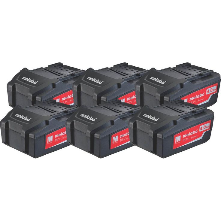 Akkupaketti Metabo 18V 6x4,0 Ah Li-Power