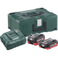 Akkupaketti Metabo 18V 1x4,0 Ah LiHD ja 1x5.5 Ah LiHD laturilla ASC 55