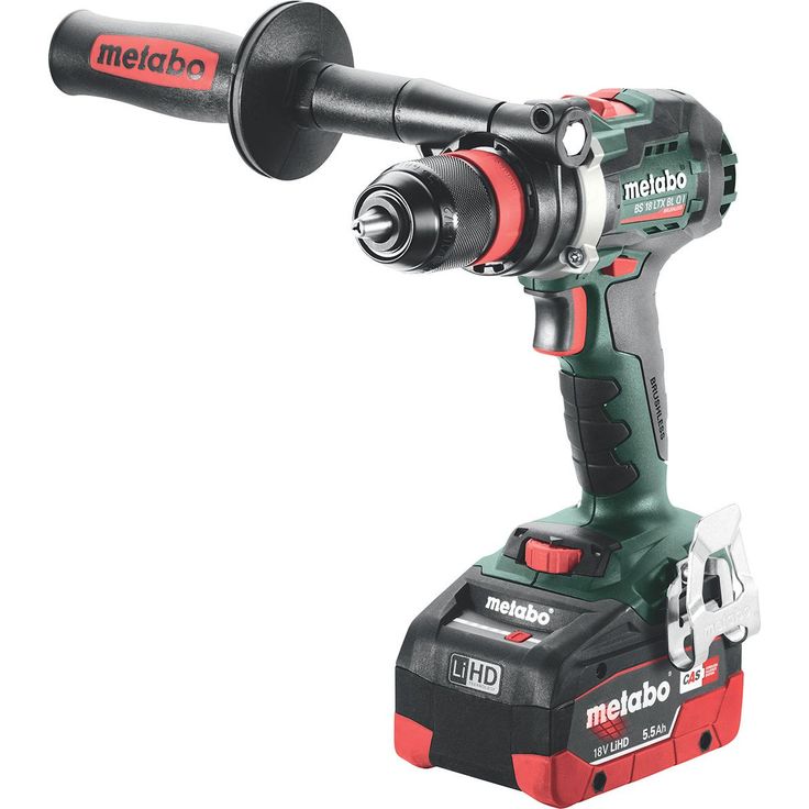 Akkuporakone Metabo BS 18 LTX BL Q I 18V 2x5.5Ah akulla ja laturilla ASC 145
