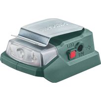Työvalo ja multiadapteri Metabo 12V ilman akkua ja laturia
