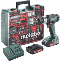 Akkuiskuporakone Metabo SB 18 L Set 18V sisältää 2kpl 2.0 Ah akkuja ja laturin SC 30