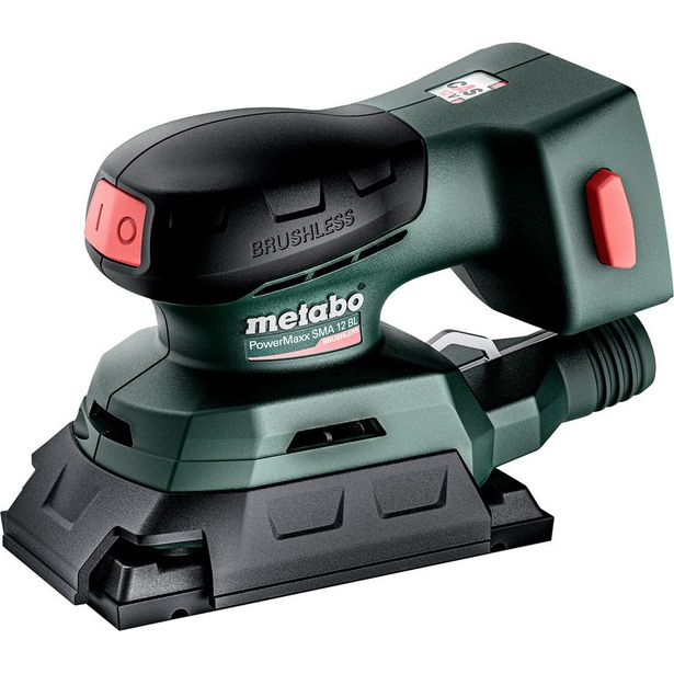 Tasohiomakone Metabo PowerMaxx SRA 12V BL setti hiomalaikoilla ilman akkua ja laturia