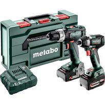 Työkalupaketti Metabo Combo Set 2.8.2 18V sisältää 2x2.0Ah ja 4,0Ah akut ja laturin ASC 55