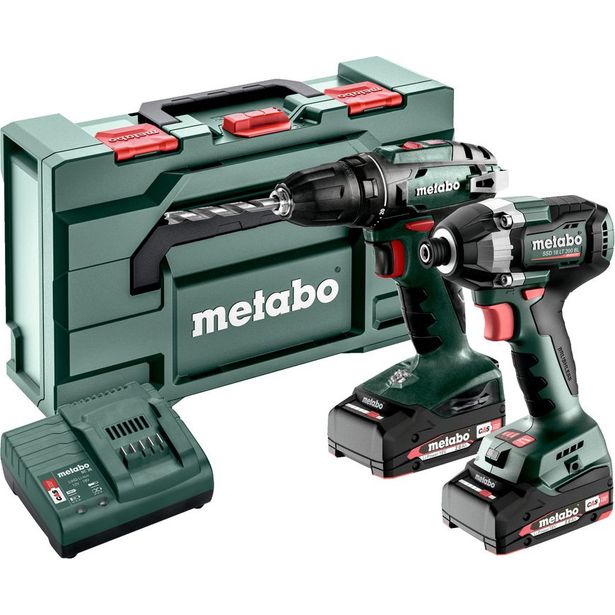 Työkalupaketti Metabo Combo Set 2.8.1 18V sisältää 2x2.0Ah akut ja laturin SC 30