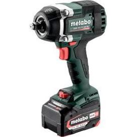 Akkumutterinväännin Metabo SSW 18 LTX 800 BL 1/2" sisältää 2x5.2Ah akut ja laturin