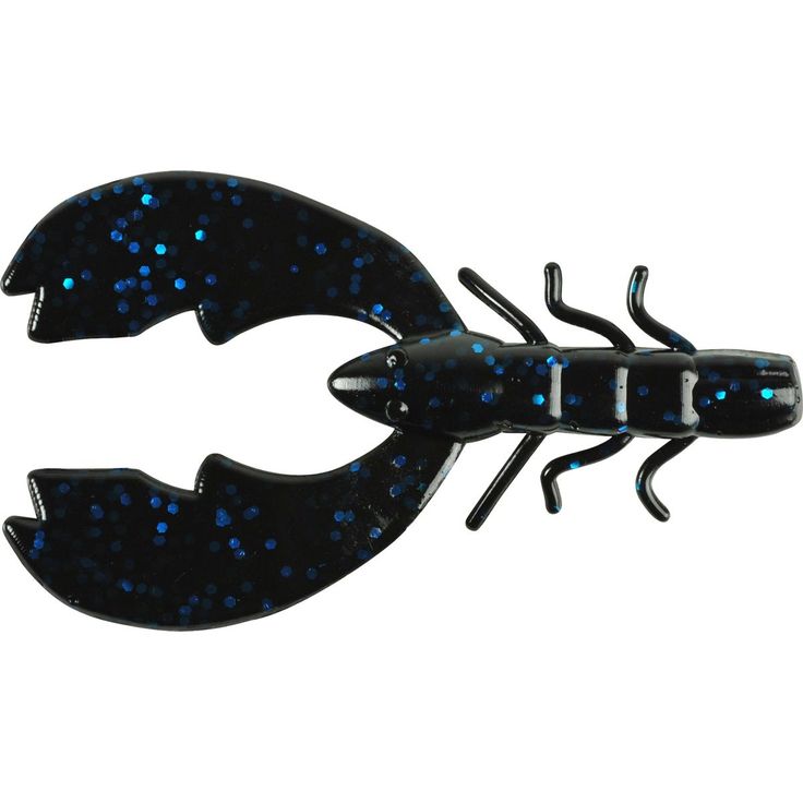Viehe Berkley Chigger Craw 8cm Black Red Fleck 10kpl
