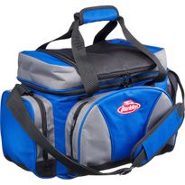 Kalastuslaukku Berkley System Bag L Blue sisältää neljä 3700-rasiaa