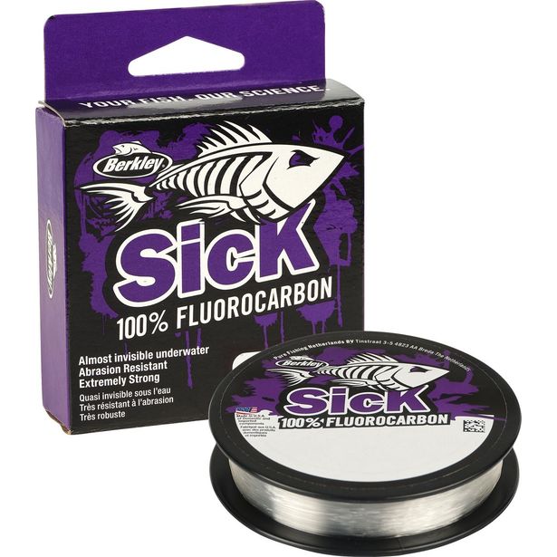 Perukesiima Berkley Sick Fluorocarbon Leader kirkas 50m