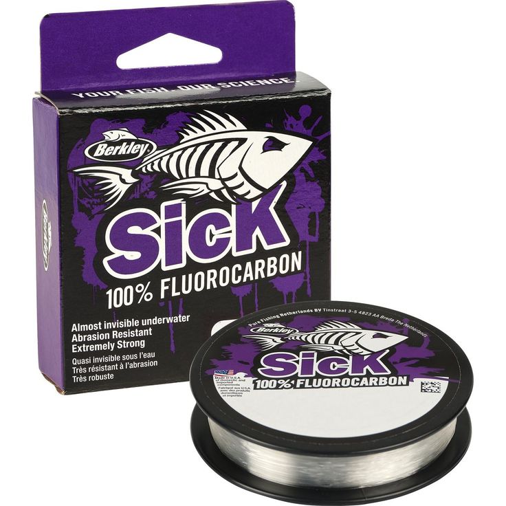 Perukesiima Berkley Sick Fluorocarbon Leader kirkas 50m