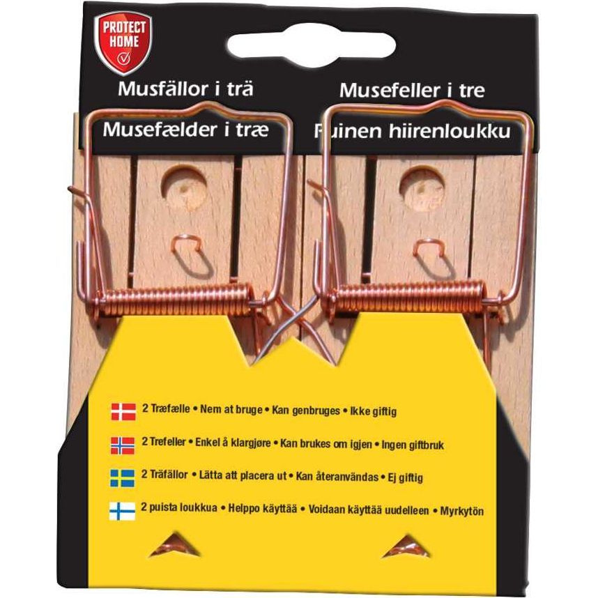 Hiirenloukku Protect Home Snap puu 2kpl