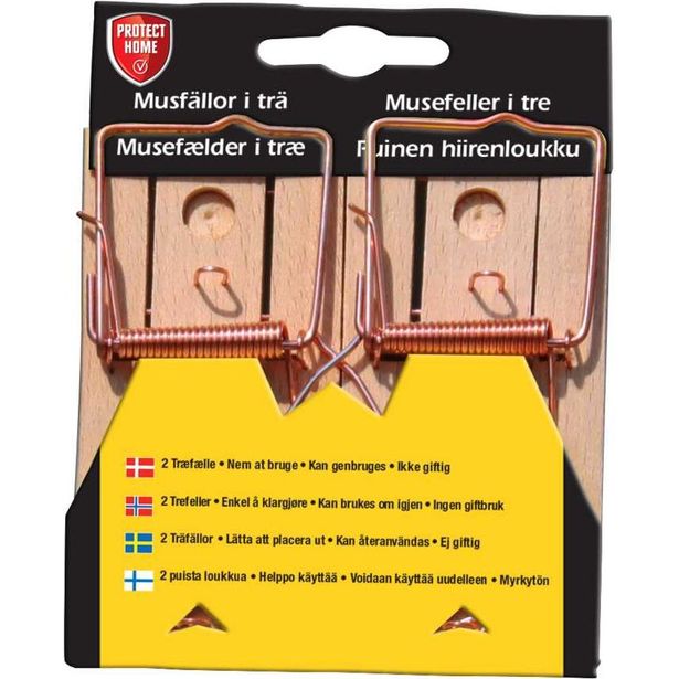Hiirenloukku Protect Home Snap puuta 2kpl