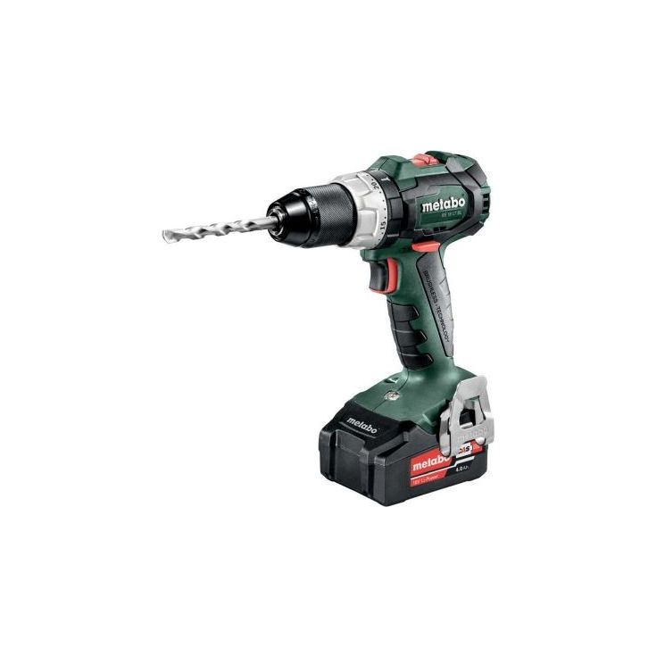 Akkuporakone/ruuvinväännin Metabo BS 18 LT BL 18V sisältää 2x4,0Ah akut ja laturin
