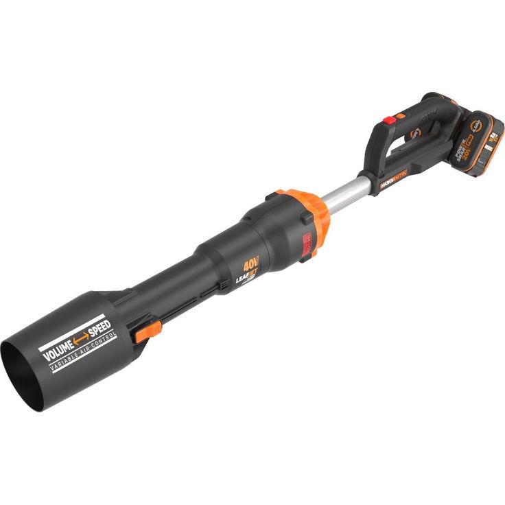Akkulehtipuhallin Worx WG585E 2x20V sisältää 2x4,0 Ah akun ja laturin
