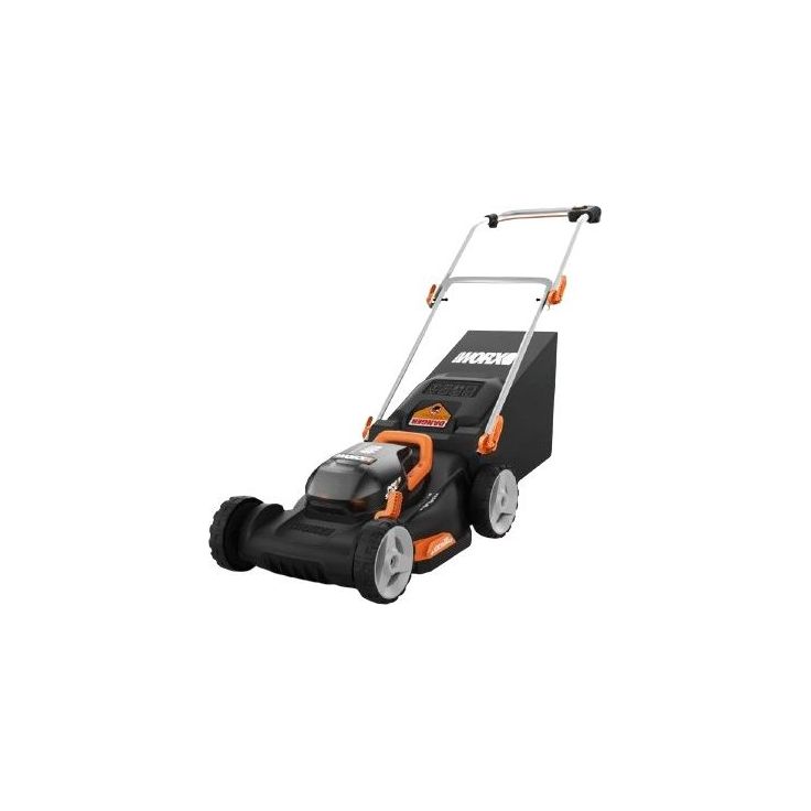Akkuruohonleikkuri Worx 2x20V 40cm sisältää 2x4,0 Ah akun ja tuplalaturin