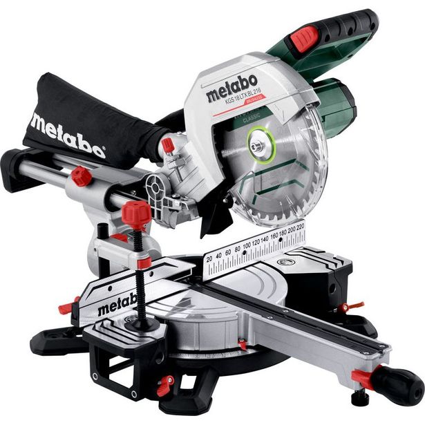 Katkaisu- ja jiirisaha MetabokgS 18 LTX BL 216 18V sisältää 2x8,0 Ah akut ja laturin
