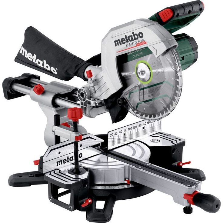Katkaisu- ja jiirisaha MetabokgS 18 LTX BL 254 18V sisältää 2x8,0 Ah akut ja laturin