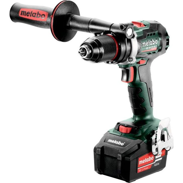 Akkuporakone/ruuvinväännin Metabo BS 18 LTX BL I 18V sisältää 2x4,0Ah akut ja laturin