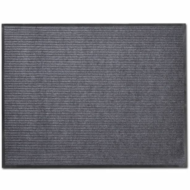 Harmaa pvc ovimatto 90 x 150 cm_1