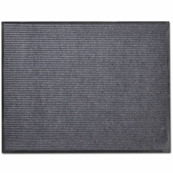 Harmaa pvc ovimatto 90 x 150 cm_1