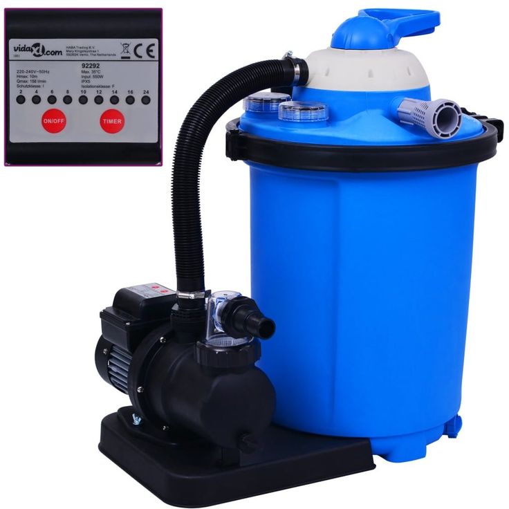 Hiekkasuodatinpumppu ajastimella 550 w 50 l_1