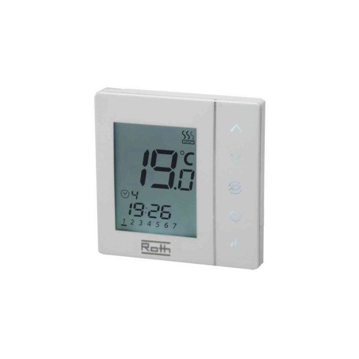 Huonetermostaatti Roth Basicline näytöllä 230V