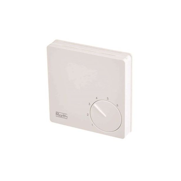 Huonetermostaatti Roth Basicline säätöpyörällä 230V 