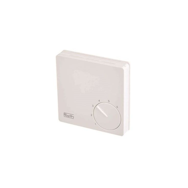 Huonetermostaatti Roth Basicline säätöpyörällä 230V 