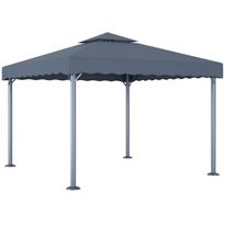 Huvimaja 300x300 cm antrasiitti alumiini