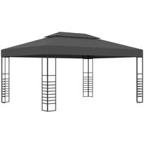 Huvimaja fineprice 3x4 m antrasiitti