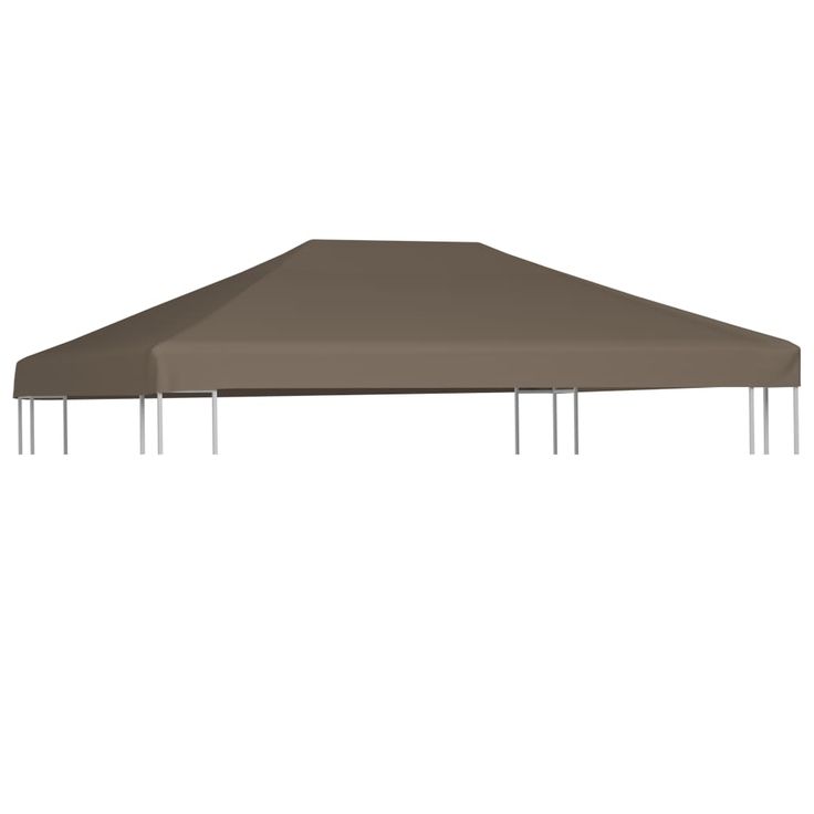 Huvimajan katto 310 g neliömetri 3x3 m harmaanruskea
