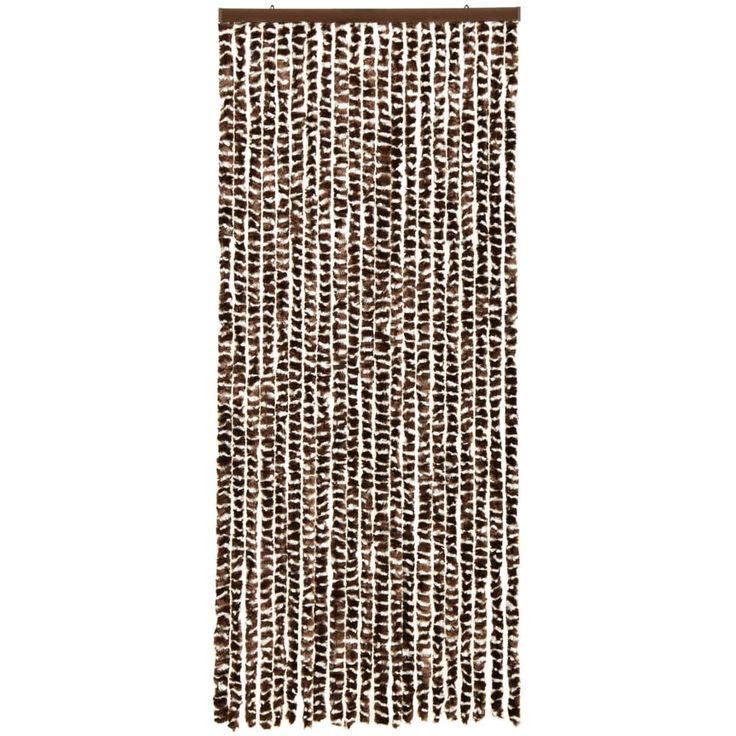 Hyönteisverho ruskea ja valkoinen 56x185 cm chenille_1