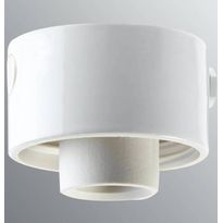 Lampunkanta Ifö Electric, suora, valkoinen, pinta-asennettavalle johdolle, IP54
