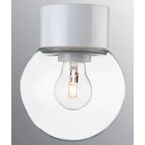 Kattovalaisin Ifö Electric Classic Glob, Ø150mm, kirkas kupu, valkoinen, suora, IP54