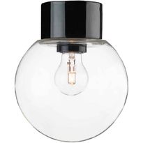 Kattovalaisin Ifö Electric Classic Glob, Ø180mm, kirkas kupu, musta, suora, IP54
