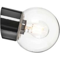 Seinävalaisin Ifö Electric Classic Glob, Ø150mm, kirkas kupu, musta, vino, IP54