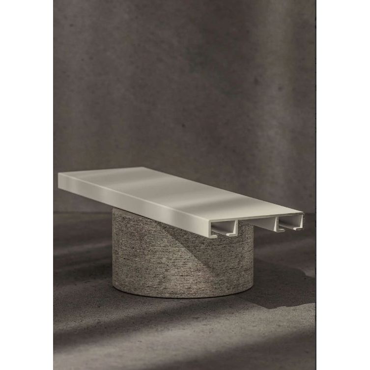 Kaksiurainen verhokisko Ihanin, 240cm, valkoinen