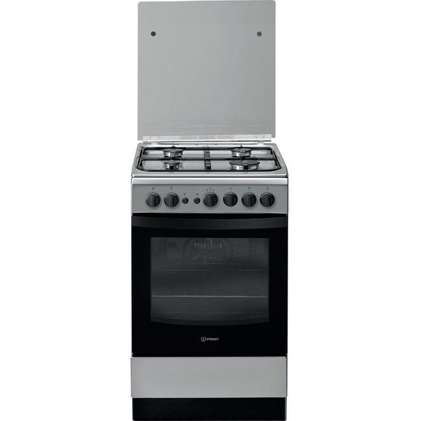 Kaasuliesi Indesit IS5G1PMXE, kaasu-uunilla, 50cm, teräs
