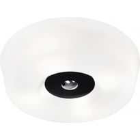 Kattoplafondi Innolux Yki, Ø 500x130mm, valkoinen/musta