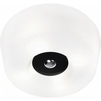 Kattoplafondi Innolux Yki, Ø 390x130mm, valkoinen/musta