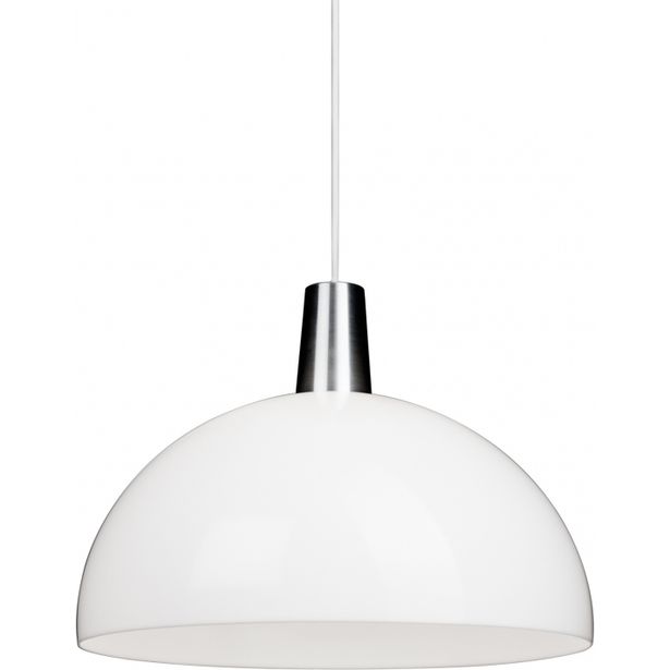 Riippuvalaisin Innolux Kupoli, Ø 400x260mm, hopea